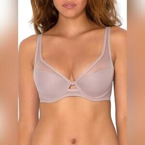 NWT Smart & Sexy Women's Mesh Plunge Bra, 38D